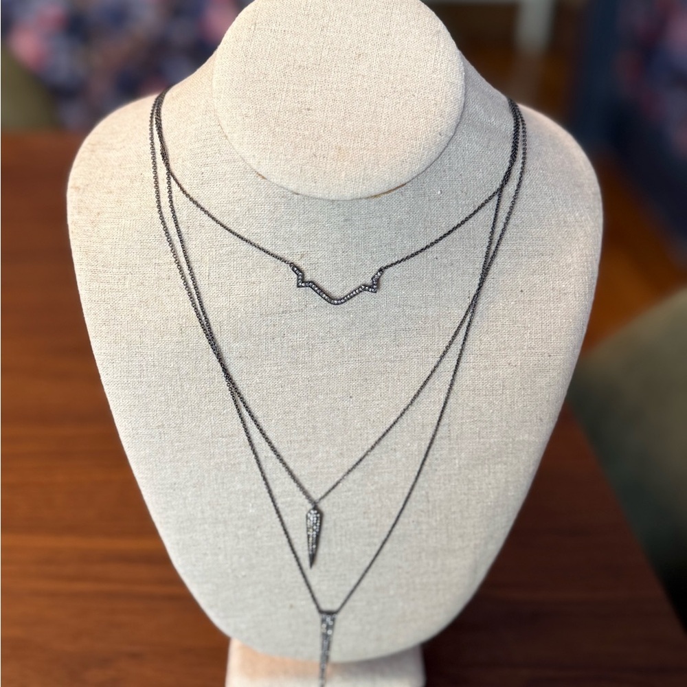 Stella & Dot Silver Versatile Layered Necklace